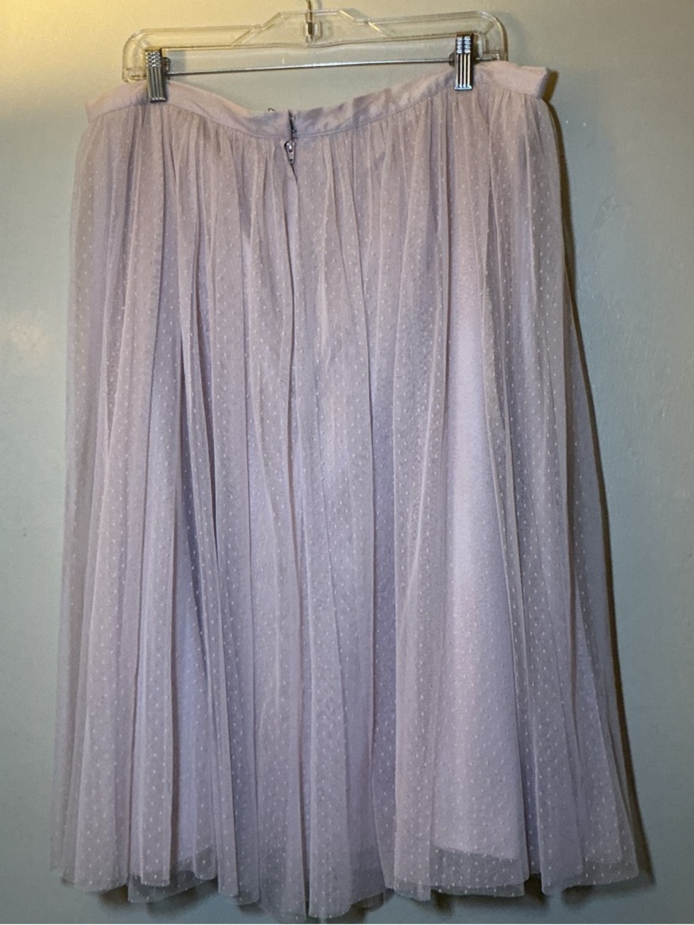 Donna Morgan Collections soft blush Pink Tulle Midi Skirt - Picture 3 of 8